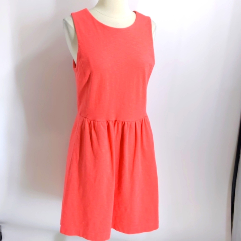 J. Crew sleeveless orange dress-sz M